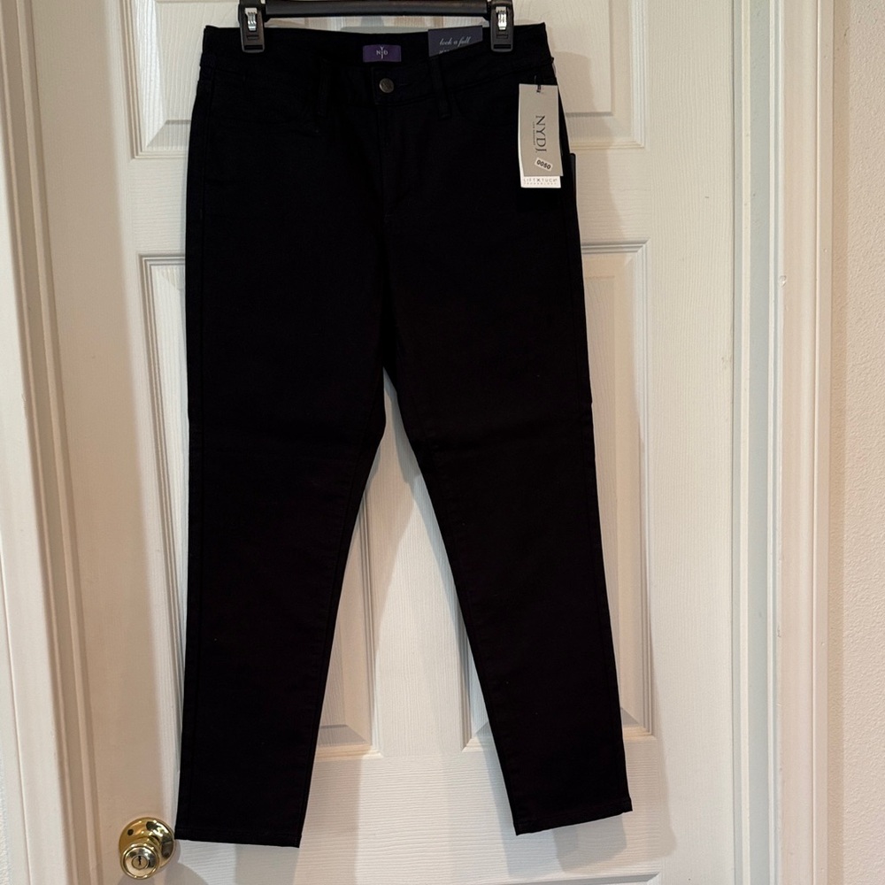 NYDJ Jet Black Denim skinny ankle size 2